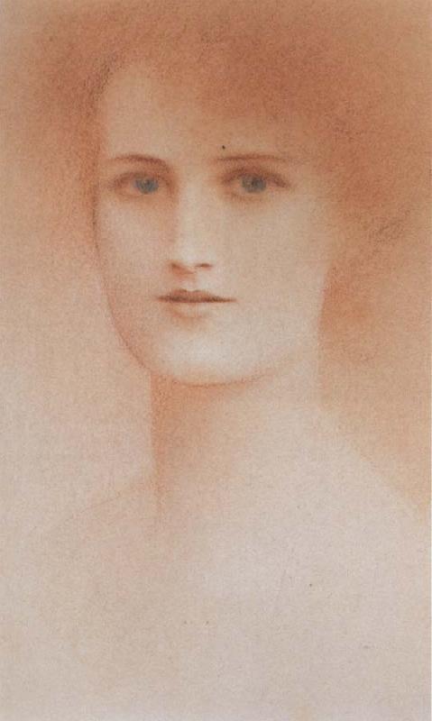 Fernand Khnopff Portrait of a Woman oil painting picture